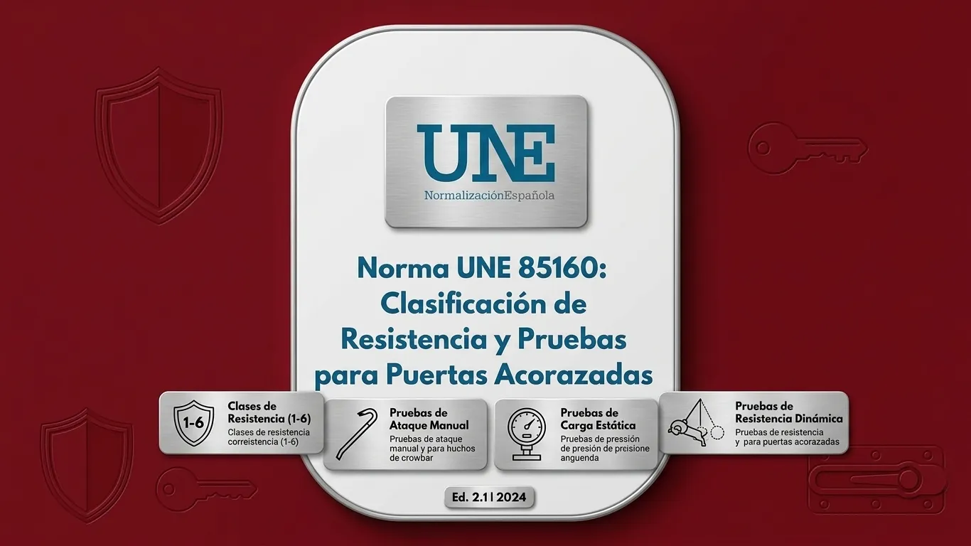 Norma UNE 85160: las clases de resistencia de las puertas acorazadas