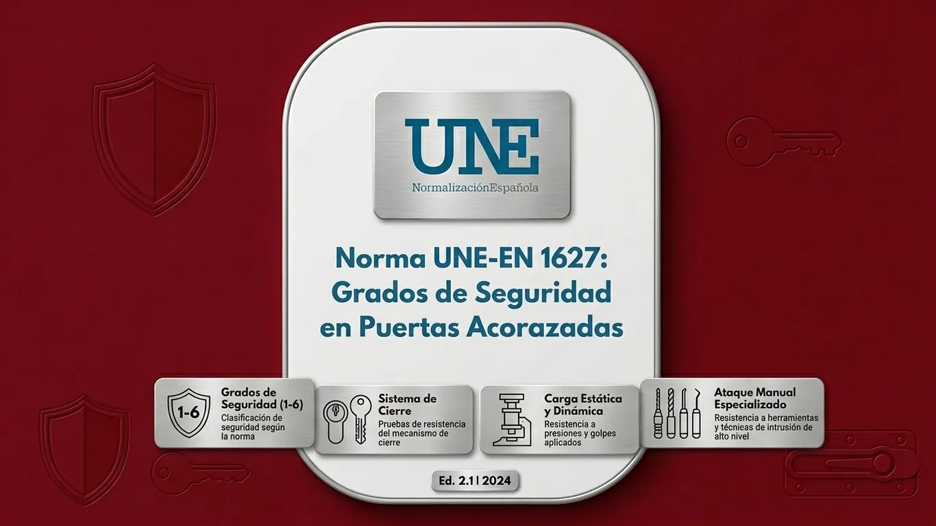 Norma UNE-EN 1627: los grados de seguridad de una puerta acorazada